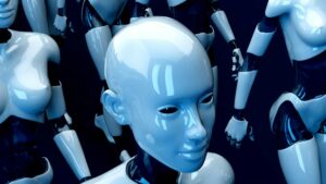 robots de inteligencia artificial representando tareas que una PYME puede automatizar con IA