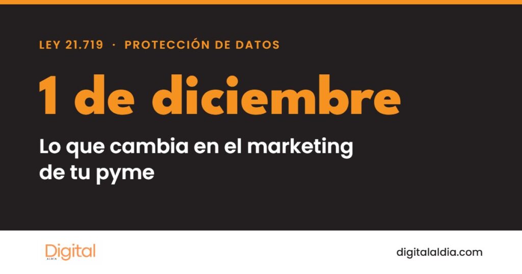 Ley 21.719 de protección de datos y su impacto en el marketing de pymes chilenas